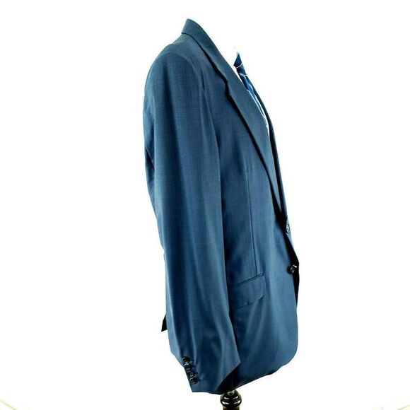 Hickey Freeman Barney's New York Wool 2‎ Button Bla - Picture 7 of 12